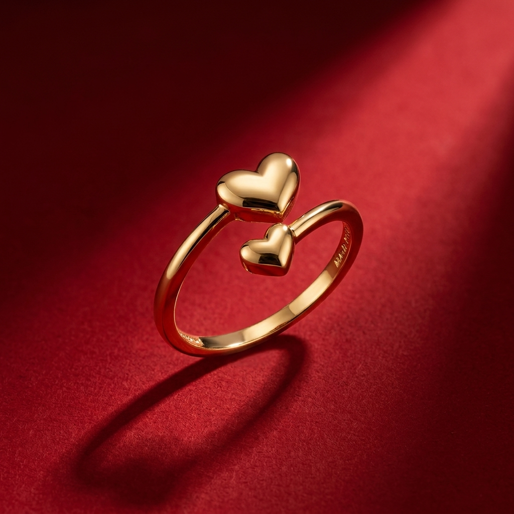Golden Heart Collection - Combo - minimal everyday jewellery, anti tarnish gold jewellery - View 4